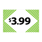 Merchandising Fixture - $3.99 Retail Tag 25 Per Pack 978350