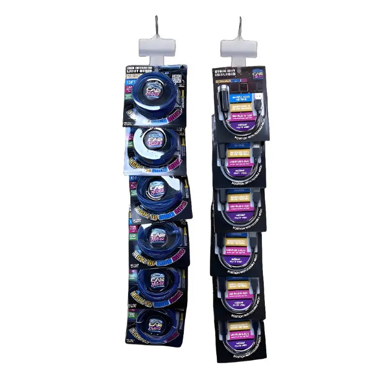 Car Lighting and Auto Accessories Assortment with Merchandising Hang Strip - 22 Pieces Per Retail Ready Display 88663 CAR VIBEZ
