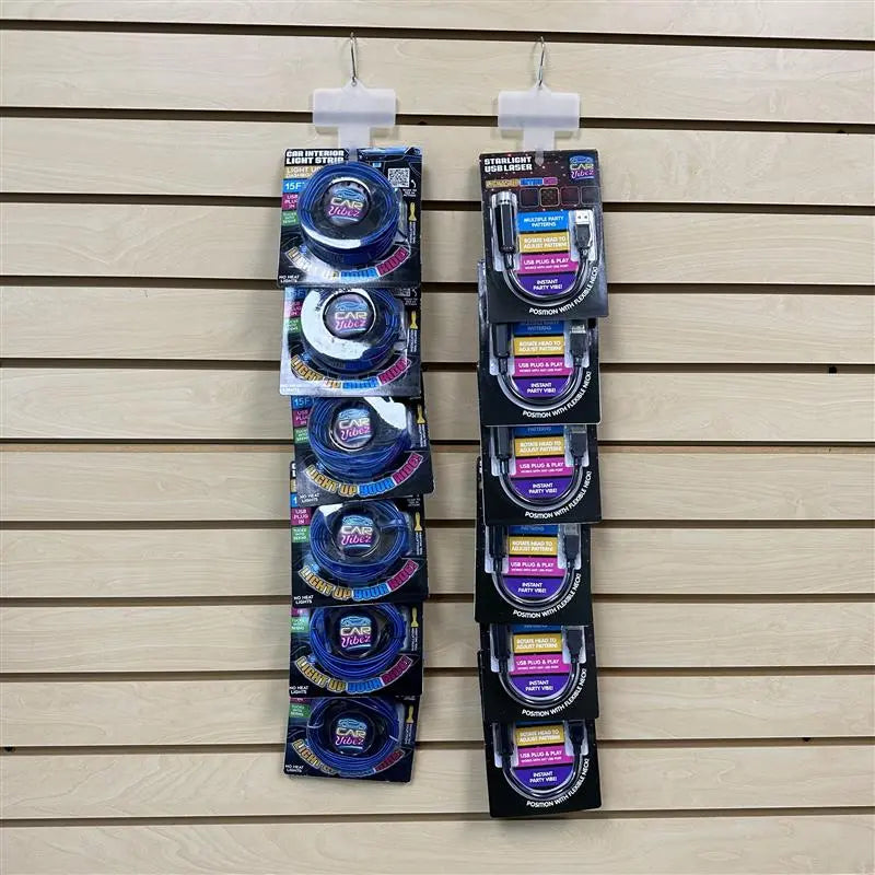 Car Lighting and Auto Accessories Assortment with Merchandising Hang Strip - 22 Pieces Per Retail Ready Display 88663 CAR VIBEZ