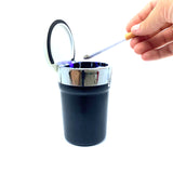 Glow In The Dark Printed Lid Butt Bucket Ashtray with LED Light - 2 Per Retail Ready Wholesale Display 40308