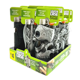 Metal Mystic Lighter Case with Bottle Opener Assortment - 12 Pieces Per Retail Ready Display 40314 SMOKEZILLA