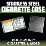 Metal Cigarette Case with Hinged Lid - 8 Pieces Per Retail Ready Display 40349 SMOKEZILLA