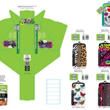 Neoprene Cigarette Pouch with Pocket - 6 Pieces Per Retail Ready Display 40677 SMOKEZILLA