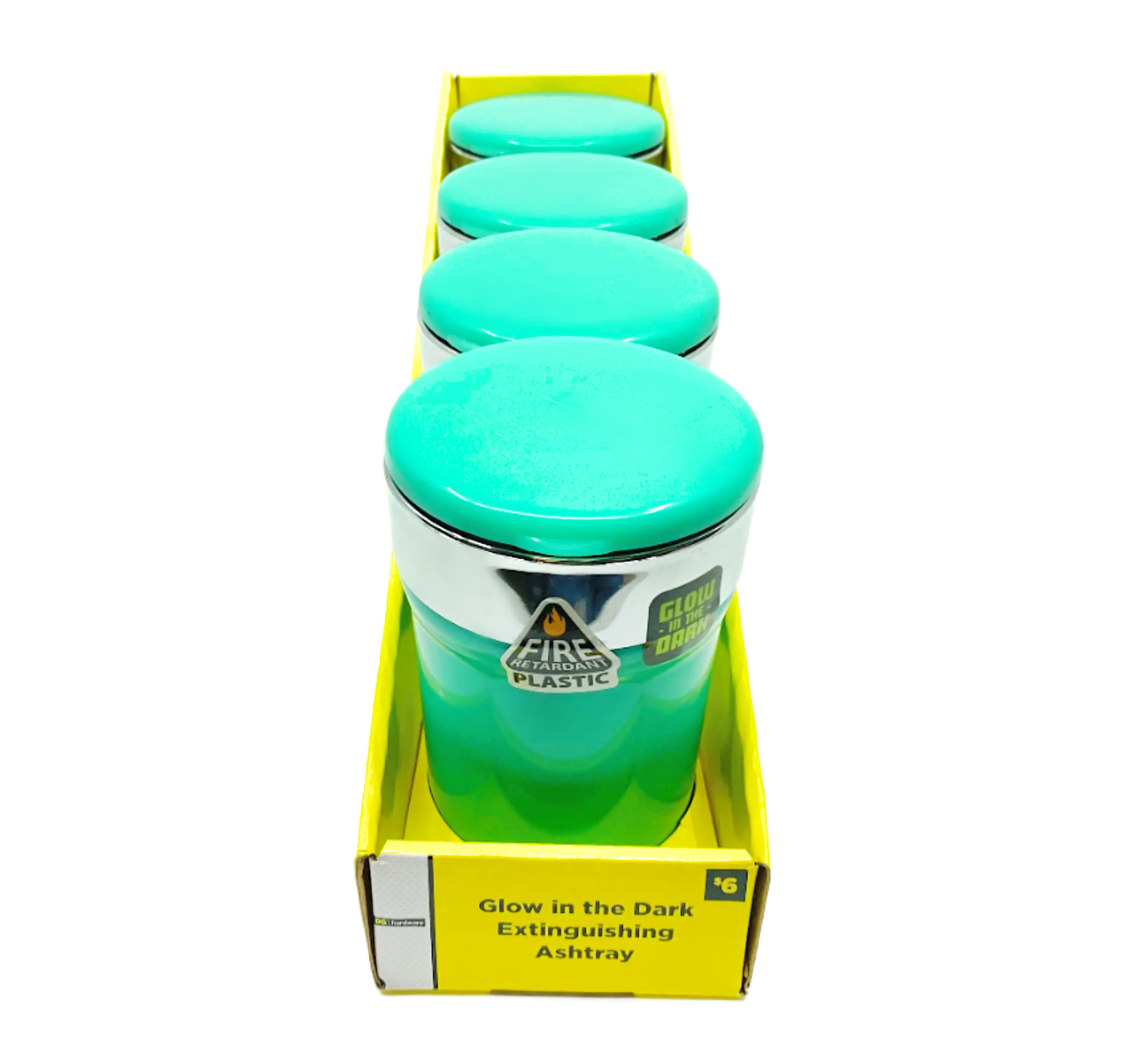 Glow in The Dark Butt Bucket Ashtray with LED Light - 4 Pieces Per Retail Ready Display 40970 SMOKEZILLA