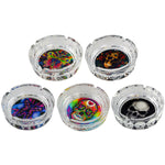 Glow in The Dark Glass Ashtray - 5 Pieces Per Retail Ready Display 41358 SMOKEZILLA