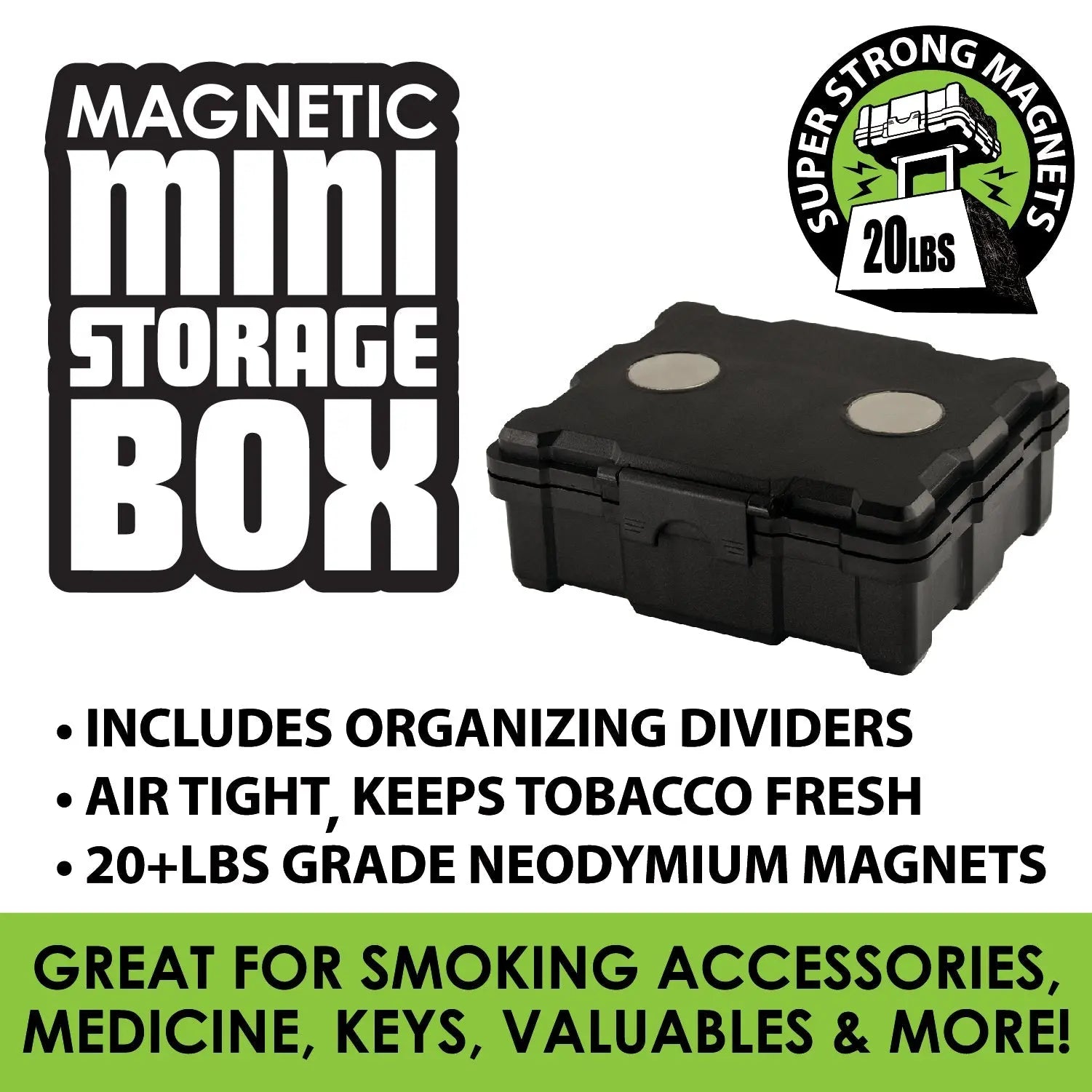 Mini Magnetic Storage Box - 5 Pieces Per Retail Ready Display 41405 SMOKEZILLA