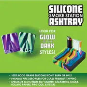 Silicone Ashtray with Assorted Colors - 6 Pieces Per Retail Ready Display 41435 SMOKEZILLA