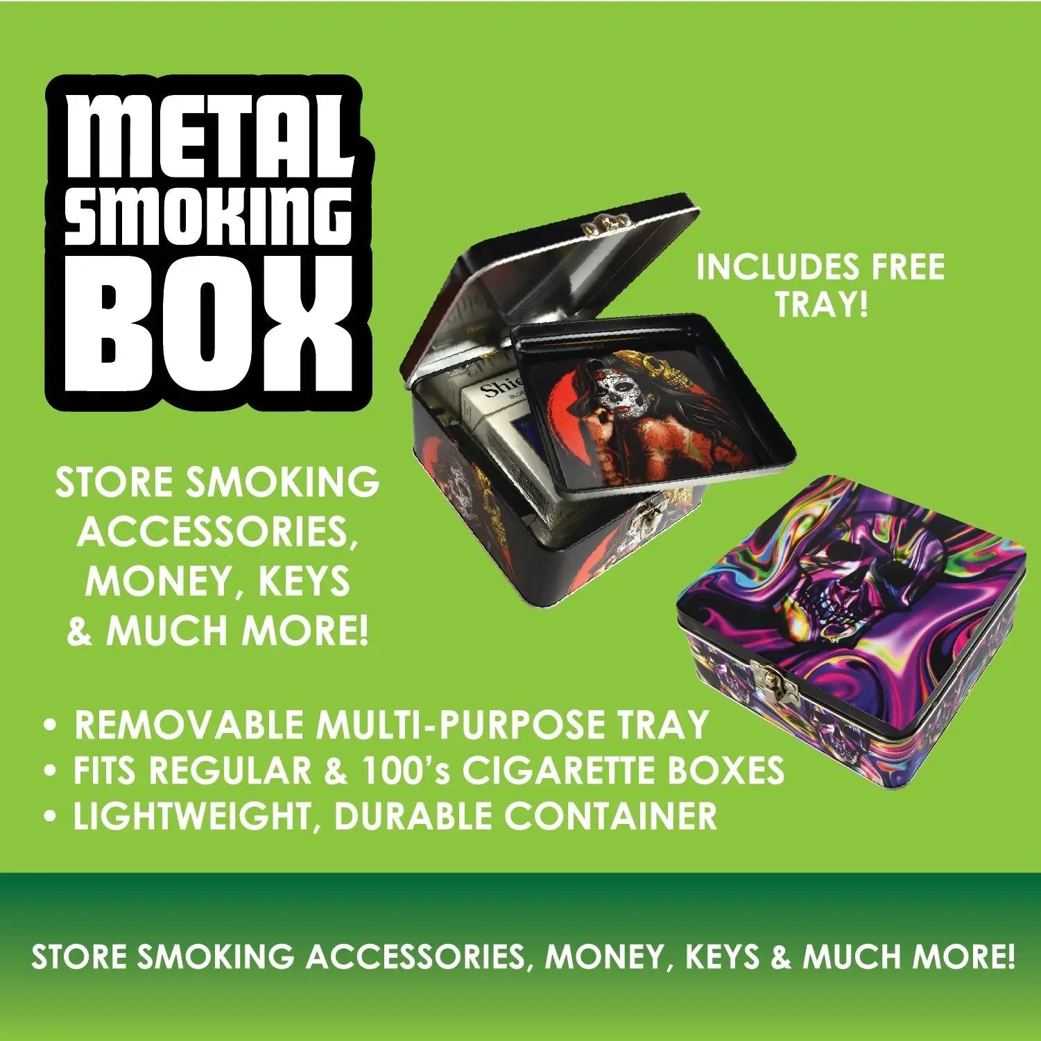 Metal Storage Box - 4 Pieces Per Retail Ready Display 41468 SMOKEZILLA