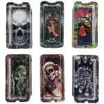 Glass Ashtray with LED Light Up Design - 6 Per Retail Ready Wholesale Display 41473 SMOKEZILLA