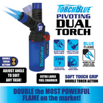 Pivoting Dual Torch Lighter - 4 Pieces Per Retail Ready Display 41520 TORCH BLUE