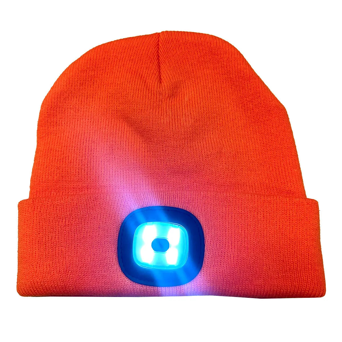 Orange LED Light Knit Hat 1 Piece Per Pack 41597 ROUGHNECK