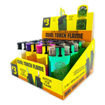 Metallic Dual Flame N Torch Lighter- 12 Pieces Per Retail Ready Display 41588 SMOKEZILLA
