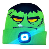 Halloween Knit Hat Beanie LED Light Assortment Floor Display - 36 Pieces Per Retail Ready Display  88463 KIPP BROTHERS