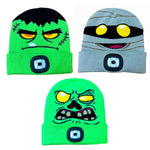 Halloween Knit Hat Beanie LED Light Assortment Floor Display - 36 Pieces Per Retail Ready Display  88463 KIPP BROTHERS