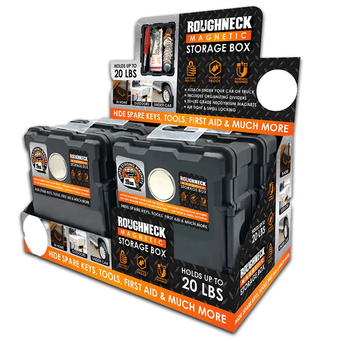 Curated Roughneck Patriotic Top Seller Floor Display 88660 NOVELTY INC