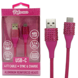 Car Charger / Wall Charger / Charging Cable Pink Power Assortment - 20 Pieces Per Retail Ready Display 88527 GADGET GEAR