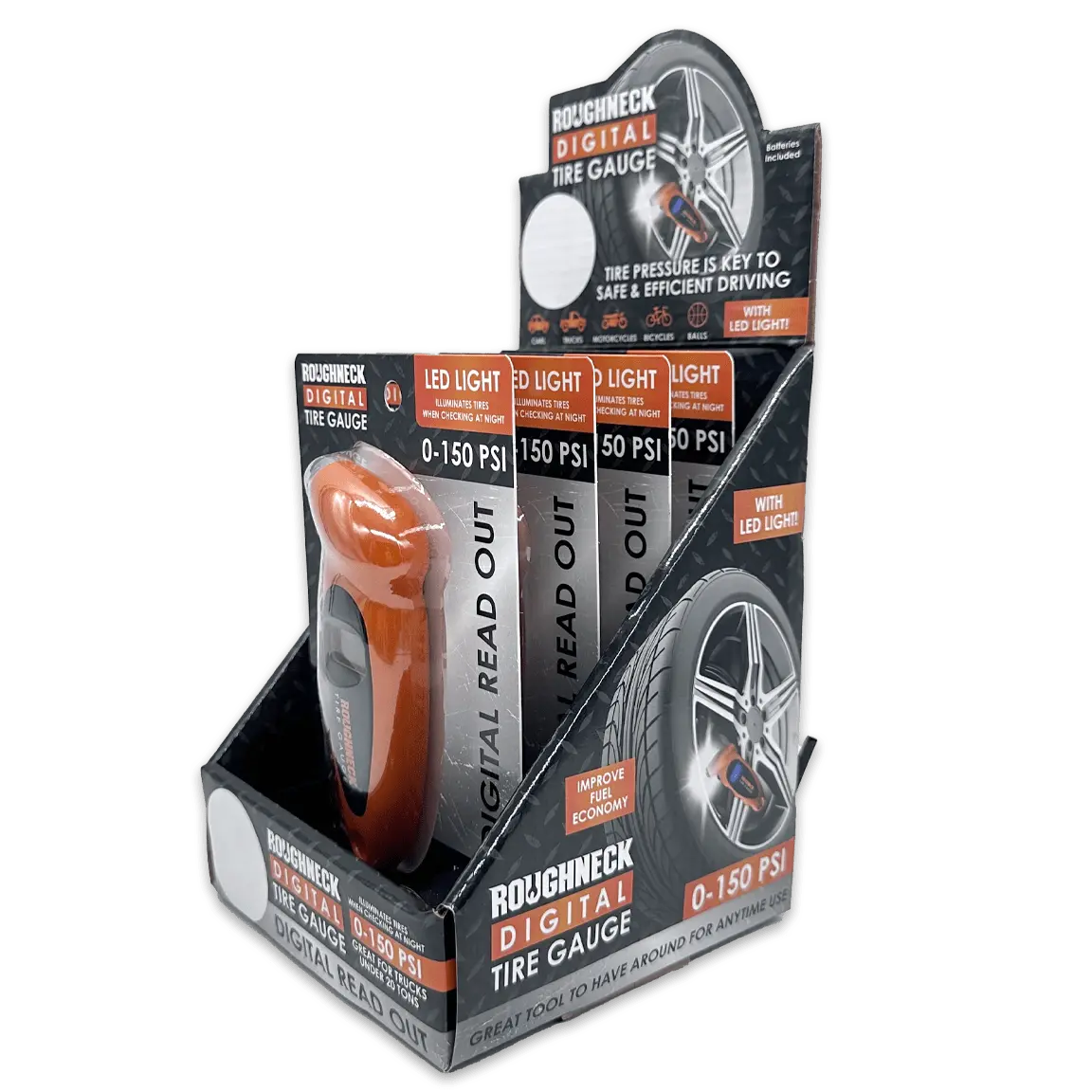 Curated Roughneck Patriotic Top Seller Floor Display 88660 NOVELTY INC