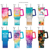 40 oz Stainless-Steel Insulated Printed Cup Florida - 6 Pieces Per Retail Ready Display 41674