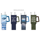 40 oz Stainless-Steel Insulated Printed Cup North Carolina - 6 Pieces Per Retail Ready Display 41684