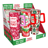 40 oz Insulated Stainless-Steel Holiday Cup - 6 Pieces Per Retail Ready Display 41709