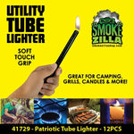 Patriotic Utility Tube Lighter - 12 Pieces Per Retail Ready Display 41729 SMOKEZILLA