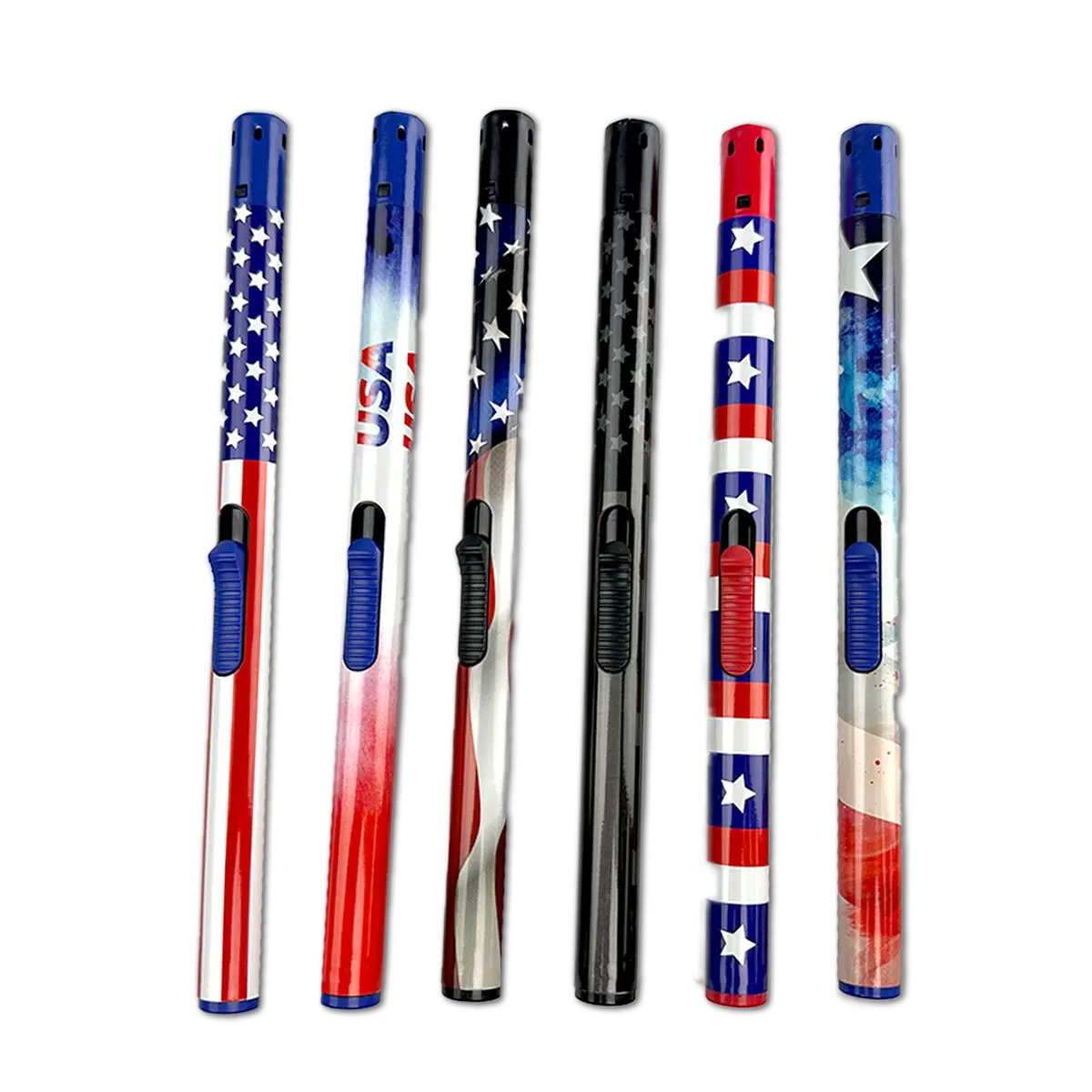 Patriotic Utility Tube Lighter - 12 Pieces Per Retail Ready Display 41729 SMOKEZILLA