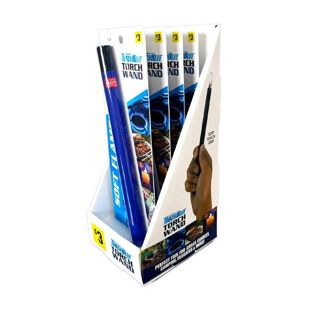 Thin Tube Utility Lighter - 8 Pieces Per Retail Ready Display 41745 TORCH BLUE