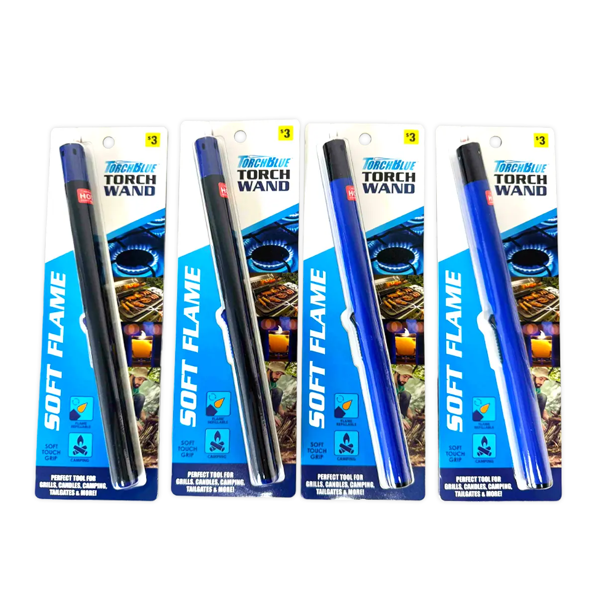 Thin Tube Utility Lighter - 8 Pieces Per Retail Ready Display 41745 TORCH BLUE