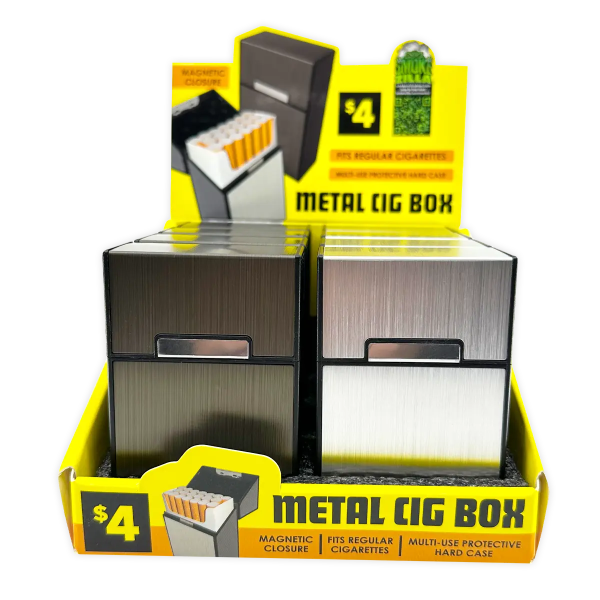 Metal Cigarette Box - 8 Pieces Per Retail Ready Display 41763 SMOKEZILLA