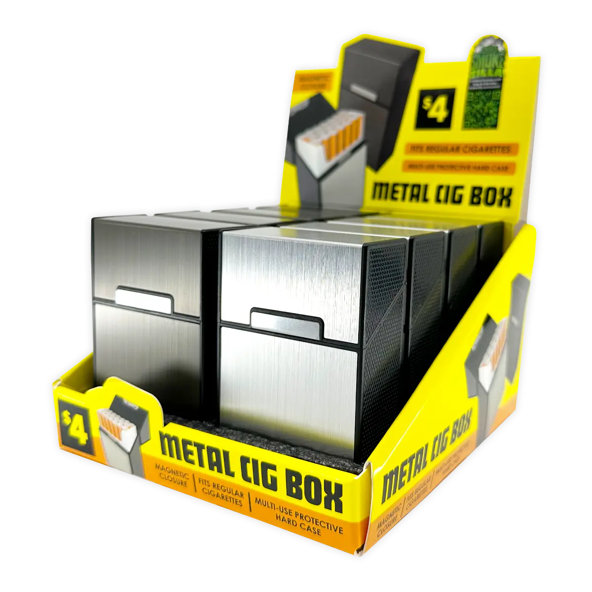 Metal Cigarette Box - 8 Pieces Per Retail Ready Display 41763 SMOKEZILLA