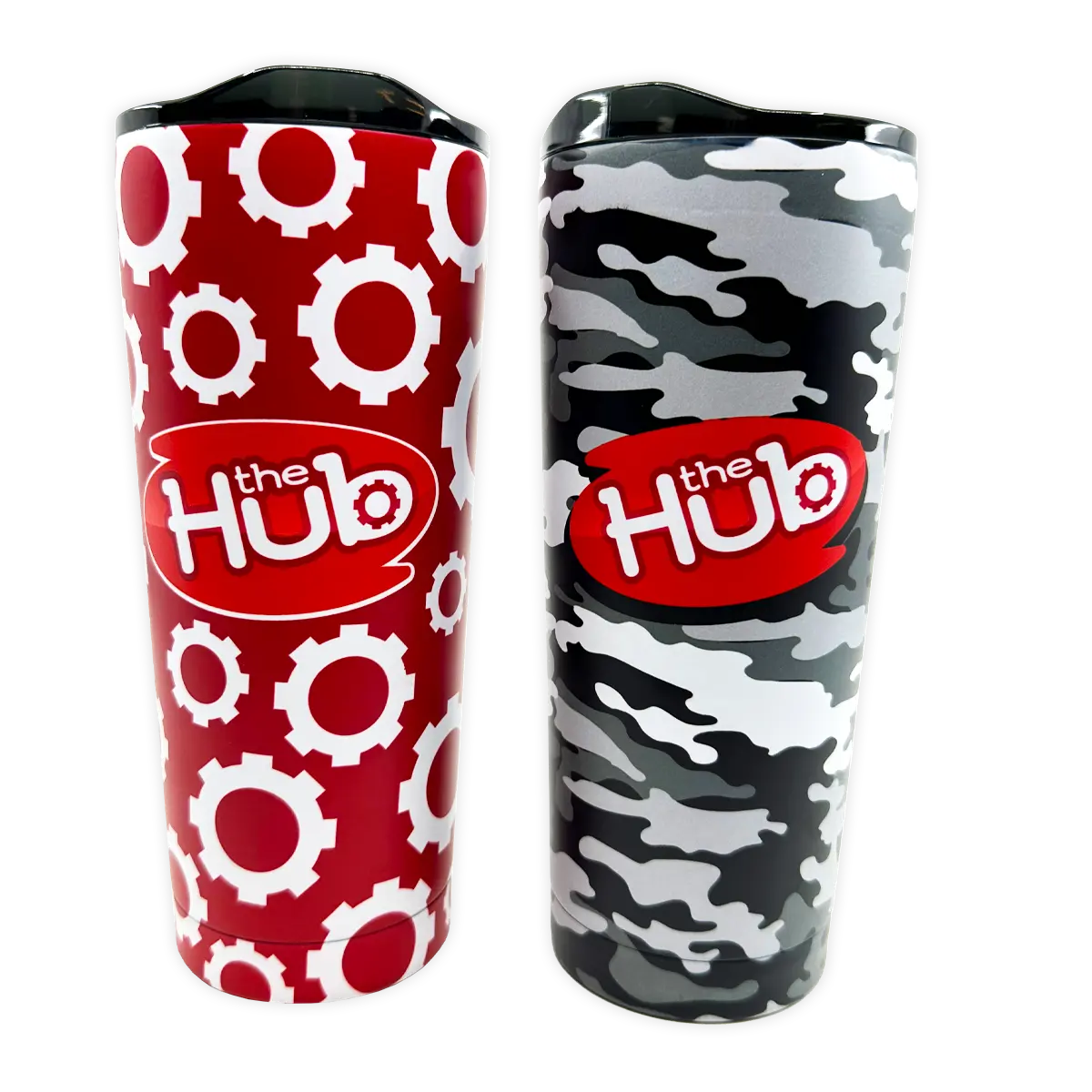 24 oz Stainless-Steel Insulated Printed Cup The Hub - 6 Pieces Per Pack 41778 ROUGHNECK