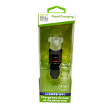 Car Charger Dual Port USB / USB-C LED Skull 3.1 Amp - 3 Pieces Per Pack 41785 GADGET GEAR