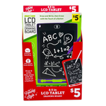 Reusable LCD Drawing Tablet - 6 Pieces Per Retail Ready Display 41798 GADGET GEAR