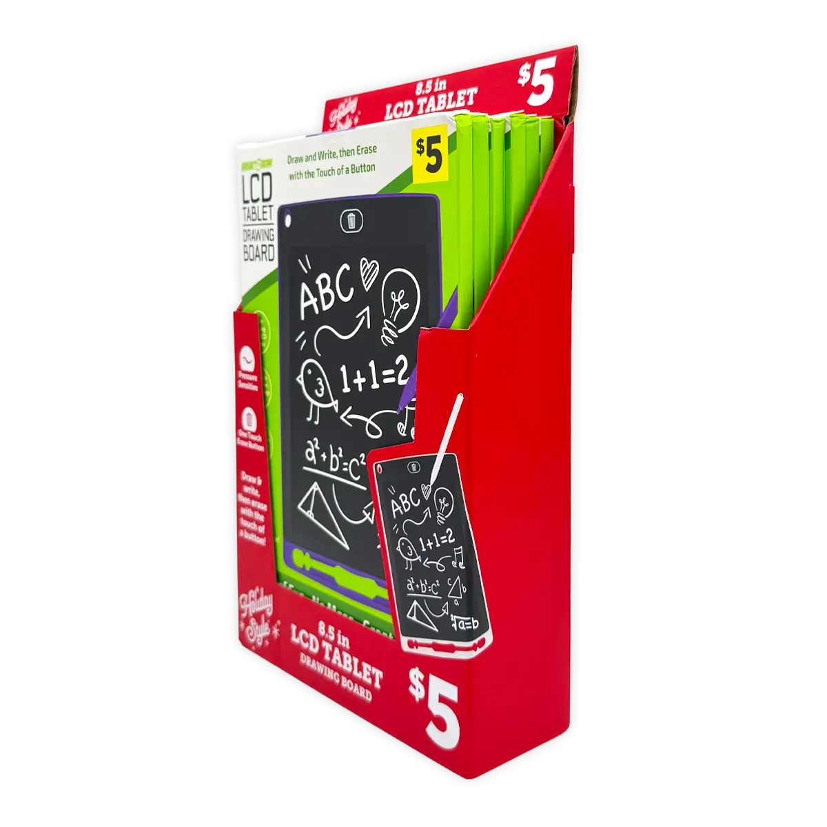 Reusable LCD Drawing Tablet - 6 Pieces Per Retail Ready Display 41798 GADGET GEAR