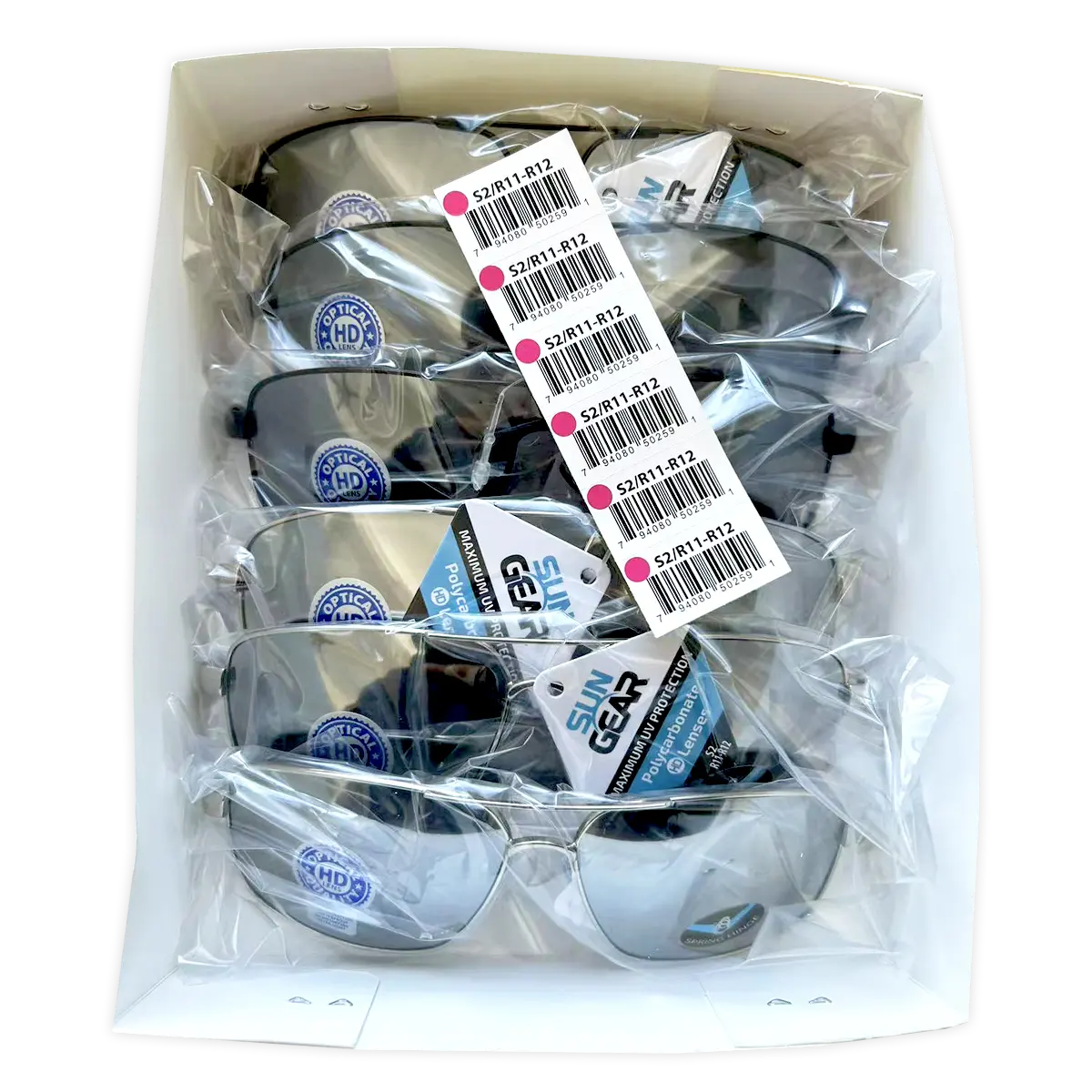 Sunglasses Sungear Assortment - 6 Pieces Per Pack 50259 SUN GEAR