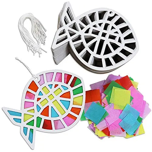 DIY Suncatcher Paper Crafts 24 Pieces Per Pack KIPP BROTHERS