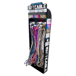 10FT Braided Sync and Charge Cable Assortment Floor Display - 38 Pieces Per Retail Ready Display 88396 GADGET GEAR