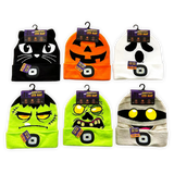 Halloween Knit Hat Beanie LED Light Assortment Floor Display - 36 Pieces Per Retail Ready Display  88463 KIPP BROTHERS
