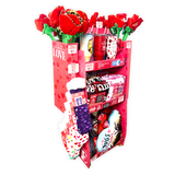 Valentine's Day Plush and Gift Assortment Floor Display - 48 Pieces Per Retail Ready Display 88501