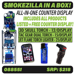 Curated Smokezilla Countertop Lighter Display - 3 Tier 88551 SMOKEZILLA