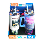 40 oz Stainless-Steel Insulated Printed Cup Pennsylvania Floor Display - 12 Pieces Per Retail Ready Display 88559 ROUGHNECK