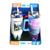 40 oz Stainless-Steel Insulated Printed Cup Pennsylvania Floor Display - 12 Pieces Per Retail Ready Display 88559 ROUGHNECK