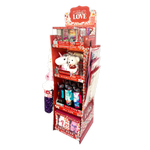 Valentine's Day Glass and Gift Assortment Floor Display - 57 Pieces Per Retail Ready Display 88574 KIPP BROTHERS