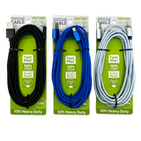 Charging Cable Wing Rack Assortment 10FT - 10 Pieces Per Pack 88584 GADGET GEAR