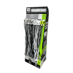 10FT Braided Sync and Charge Cable Assortment Floor Display - 24 Pieces Per Retail Ready Display 88585 GADGET GEAR