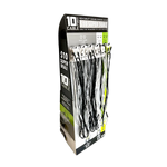 10FT Braided Sync and Charge Cable Assortment Floor Display - 24 Pieces Per Retail Ready Display 88585 GADGET GEAR