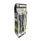 10FT Braided Sync and Charge Cable Assortment Floor Display - 24 Pieces Per Retail Ready Display 88585 GADGET GEAR