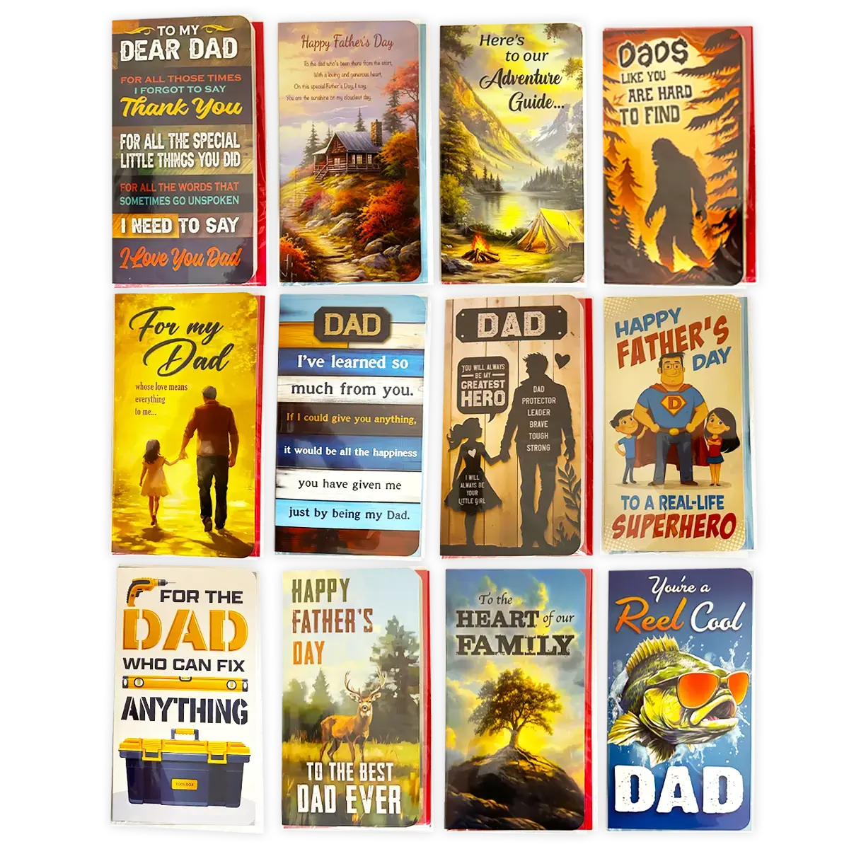 Father's Day Assorted Floor Display - 50 Pieces Per Retail Ready Display 88587 KIPP BROTHERS