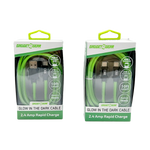Charging Cable Glow in The Dark Assortment 10FT - 6 Pieces Per Retail Ready Display 88589 GADGET GEAR