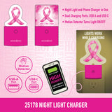 Breast Cancer Awareness Pink Support Squad Assortment Floor Display - 64 Pieces Per Retail Ready Display 88590